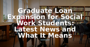 Graduate Loan Expansion for Social Work Students: Latest News and What It Means
