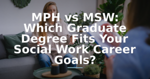 MPH vs MSW: Which Graduate Degree Fits Your Social Work Career Goals?