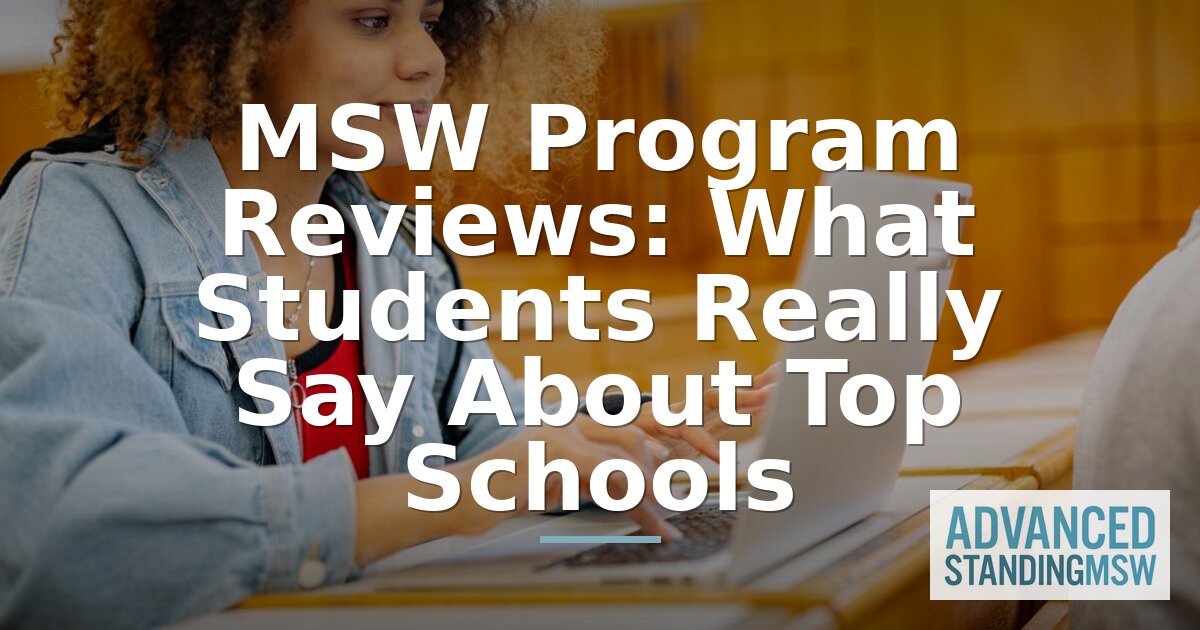 Best Online Advanced Standing MSW Programs 2026